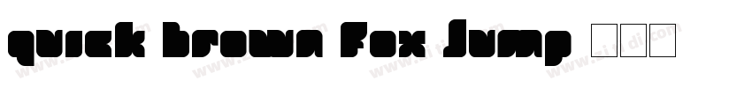 quick brown fox jump字体转换